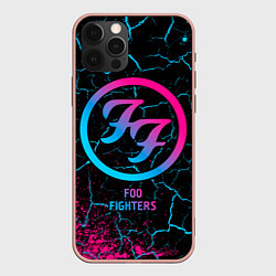Чехол для iPhone 12 Pro Max Foo Fighters - neon gradient, цвет: 3D-светло-розовый
