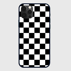 Чехол для iPhone 12 Pro Max Шахматные клетки - текстура, цвет: 3D-черный