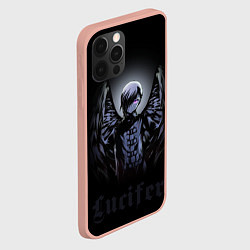 Чехол для iPhone 12 Pro Max Повелитель тьмы на подработке - Падший ангел Люциф, цвет: 3D-светло-розовый — фото 2
