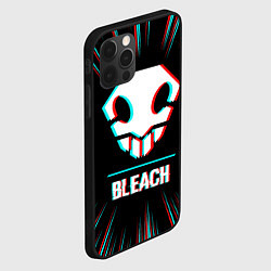 Чехол для iPhone 12 Pro Max Символ Bleach в стиле glitch на темном фоне, цвет: 3D-черный — фото 2