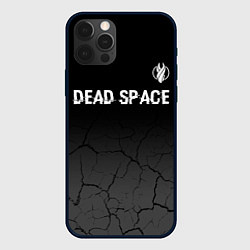 Чехол для iPhone 12 Pro Max Dead Space glitch на темном фоне: символ сверху, цвет: 3D-черный