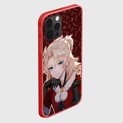 Чехол для iPhone 12 Pro Max Альбедо: Новогодний паттерн, цвет: 3D-красный — фото 2