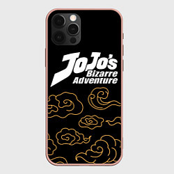 Чехол для iPhone 12 Pro Max JoJo Bizarre Adventure anime clouds, цвет: 3D-светло-розовый