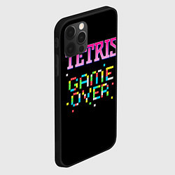 Чехол для iPhone 12 Pro Max Tetris - Game Over, цвет: 3D-черный — фото 2