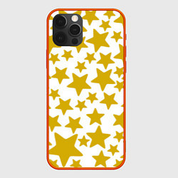 Чехол iPhone 12 Pro Max Жёлтые звезды