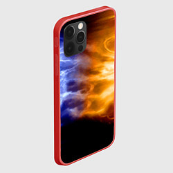Чехол для iPhone 12 Pro Max Борьба двух стихий - лёд и пламя, цвет: 3D-красный — фото 2