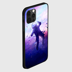 Чехол для iPhone 12 Pro Max Космонавт в безвоздушном пространстве, цвет: 3D-черный — фото 2