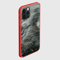 Чехол для iPhone 12 Pro Max Абстрактная закрученная тьма и туман, цвет: 3D-красный — фото 2