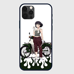 Чехол для iPhone 12 Pro Max Когума и её Honda Super Cub - Супер Каб, цвет: 3D-черный