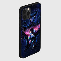 Чехол для iPhone 12 Pro Max One Punch Man Гароу Космос, цвет: 3D-черный — фото 2