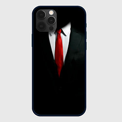 Чехол для iPhone 12 Pro Max Hitman, цвет: 3D-черный