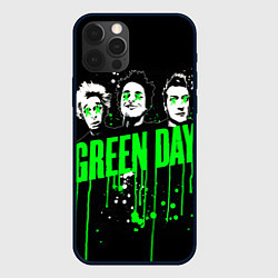 Чехол для iPhone 12 Pro Max Green day paint, цвет: 3D-черный