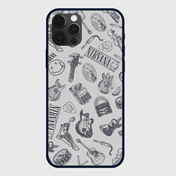 Чехол для iPhone 12 Pro Max Nirvana crash, цвет: 3D-черный