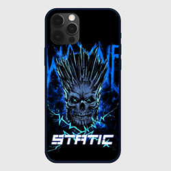 Чехол для iPhone 12 Pro Max X Static - Wayne Static skull, цвет: 3D-черный