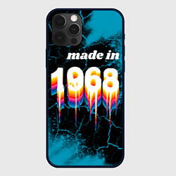 Чехол для iPhone 12 Pro Max Made in 1968: liquid art, цвет: 3D-черный
