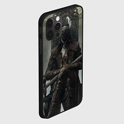 Чехол для iPhone 12 Pro Max Bloodborne охотник, цвет: 3D-черный — фото 2