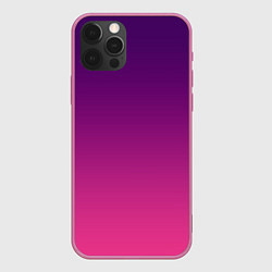 Чехол для iPhone 12 Pro Max Фиолетово малиновый градиент, цвет: 3D-малиновый