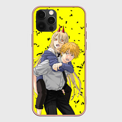 Чехол iPhone 12 Pro Max Человек бензопила - Дэнджи и Пауэр