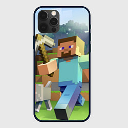 Чехол для iPhone 12 Pro Max Майнкрафт с киркой, цвет: 3D-черный