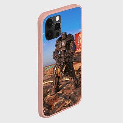 Чехол для iPhone 12 Pro Max Fallout 4 Power Armor x-01, цвет: 3D-светло-розовый — фото 2