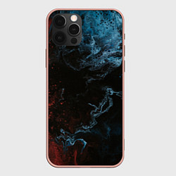 Чехол для iPhone 12 Pro Max Красно синее небо, цвет: 3D-светло-розовый