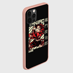 Чехол для iPhone 12 Pro Max Танджиро Камадо: Клинок, рассекающий демонов, цвет: 3D-светло-розовый — фото 2