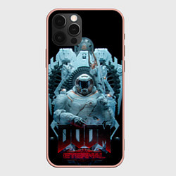 Чехол для iPhone 12 Pro Max DOOM во льду, цвет: 3D-светло-розовый
