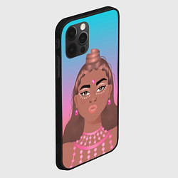 Чехол для iPhone 12 Pro Max Девушка с фестиваля коачелла, цвет: 3D-черный — фото 2