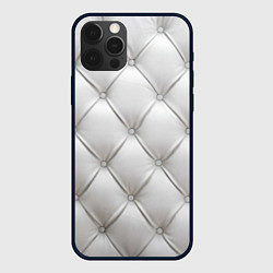 Чехол для iPhone 12 Pro Max Стёганая мебельная кожа - texture, цвет: 3D-черный