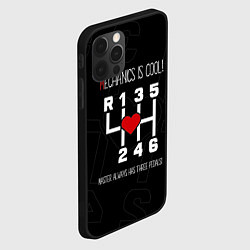 Чехол для iPhone 12 Pro Max Mechanics is COOL, цвет: 3D-черный — фото 2