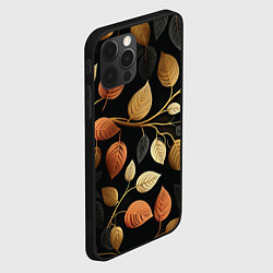 Чехол для iPhone 12 Pro Max Осеннее настроение - листья, цвет: 3D-черный — фото 2