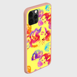 Чехол для iPhone 12 Pro Max Радужные девушки, цвет: 3D-светло-розовый — фото 2