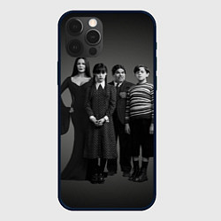 Чехол для iPhone 12 Pro Max Аддамс, семейный портрет, цвет: 3D-черный