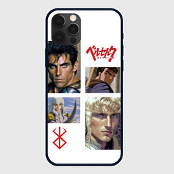 Чехол для iPhone 12 Pro Max Оуэн Уилсон и Бен Стиллер в аниме Берсерк, цвет: 3D-черный