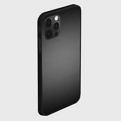 Чехол для iPhone 12 Pro Max Серый, черный градиент, цвет: 3D-черный — фото 2
