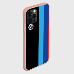 Чехол для iPhone 12 Pro Max BMW - м линии, цвет: 3D-светло-розовый — фото 2