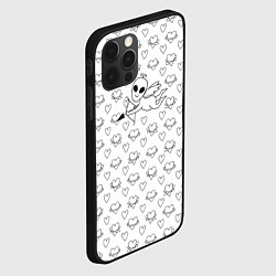 Чехол для iPhone 12 Pro Max Купидон пришелец среди сердец, цвет: 3D-черный — фото 2