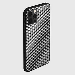 Чехол для iPhone 12 Pro Max Металлическая кольчуга, цвет: 3D-черный — фото 2