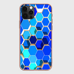 Чехол для iPhone 12 Pro Max Абстракция неоновая, цвет: 3D-светло-розовый
