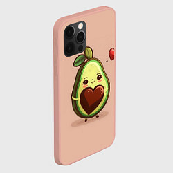 Чехол для iPhone 12 Pro Max Влюбленная авокадо - парные, цвет: 3D-светло-розовый — фото 2
