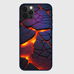 Чехол для iPhone 12 Pro Max Неоновая лава - течение, цвет: 3D-черный