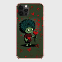 Чехол для iPhone 12 Pro Max Возьми сердце, цвет: 3D-светло-розовый