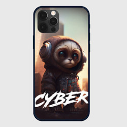 Чехол для iPhone 12 Pro Max Cyber animal, цвет: 3D-черный