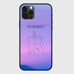 Чехол для iPhone 12 Pro Max Friends - Jimin and Taehyung BTS, цвет: 3D-черный