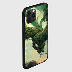 Чехол для iPhone 12 Pro Max Рисунок нейросети, цвет: 3D-черный — фото 2