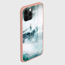 Чехол для iPhone 12 Pro Max Абстрактное свечение из будущего, цвет: 3D-светло-розовый — фото 2