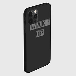 Чехол для iPhone 12 Pro Max Wake up, цвет: 3D-черный — фото 2