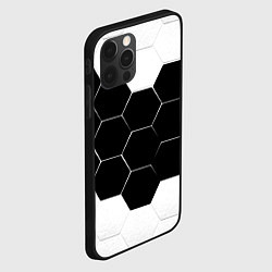 Чехол для iPhone 12 Pro Max Абстракция текстура соты, цвет: 3D-черный — фото 2