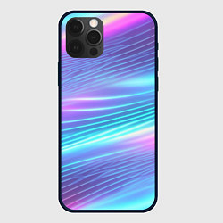 Чехол для iPhone 12 Pro Max Голубое сияние, цвет: 3D-черный