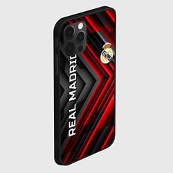 Чехол для iPhone 12 Pro Max Real Madrid art, цвет: 3D-черный — фото 2